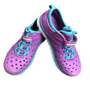 Stride Rite Made2Play Phibian Waterproof Shoes Sneakers Girls Size 13 Purple‎